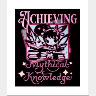 Achieving Mythical Knowledge Pink Fairy Posters and Art